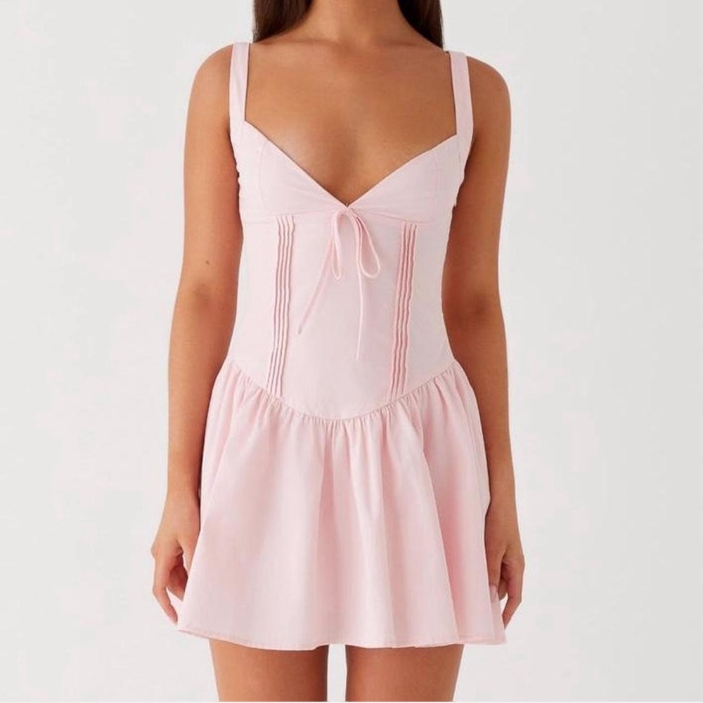 Peppermayo Juno Mini Dress | Pink Corset Mini Dress